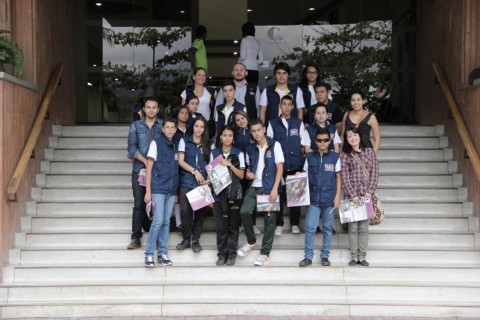Los integrantes de TESO Media se sintieron periodistas visitando El Colombiano.